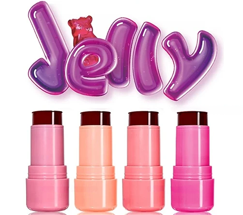 Jelley 3 em 1-Blush, sombra e batom